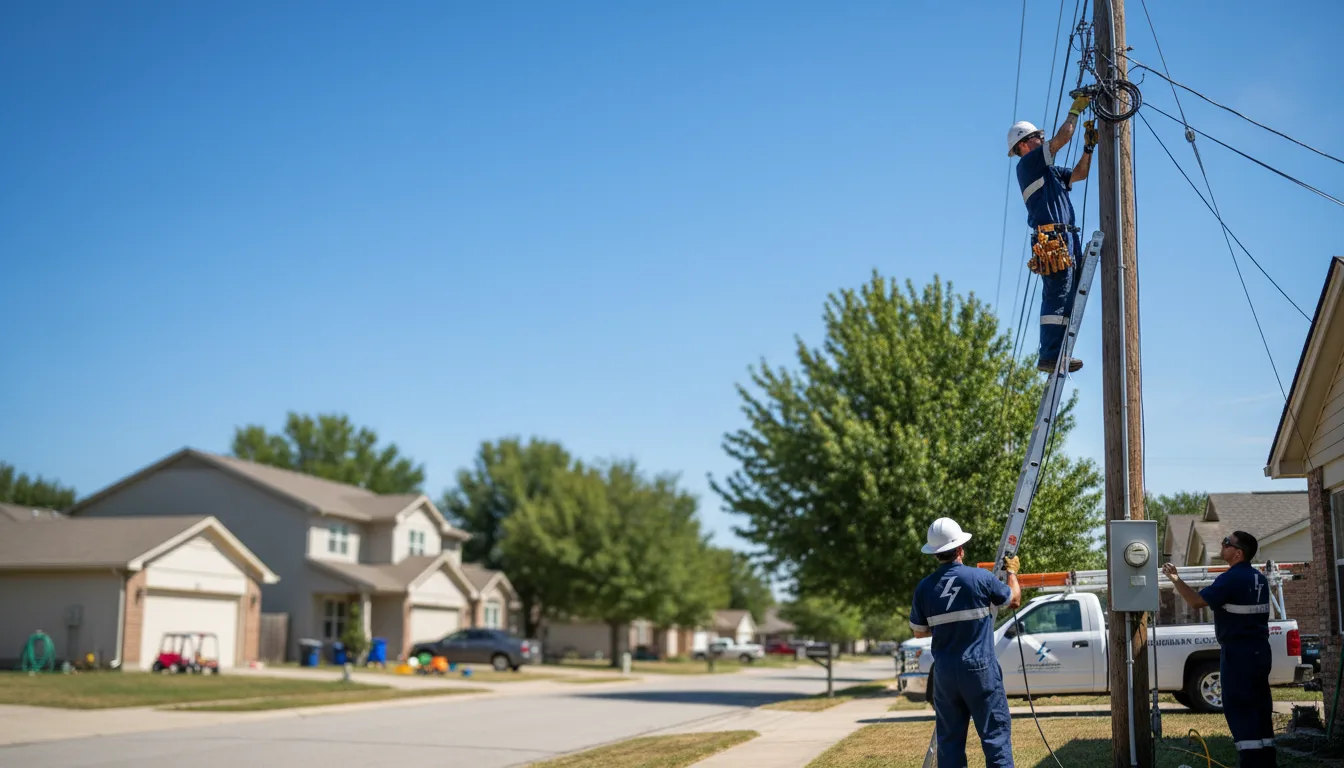 Residential electrician providing installation services in Rutland, IA